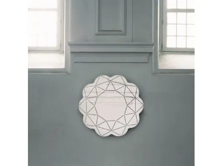 Specchio Brillante dalla forma originale di Glas Italia