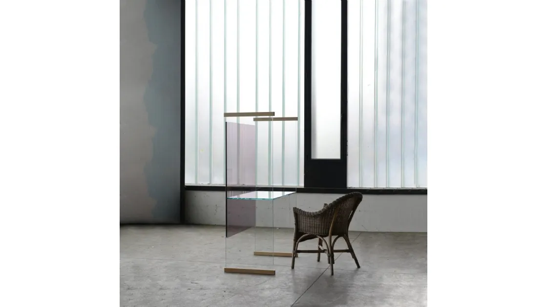 Scrittoio Diapositive in cristallo di Glas Italia