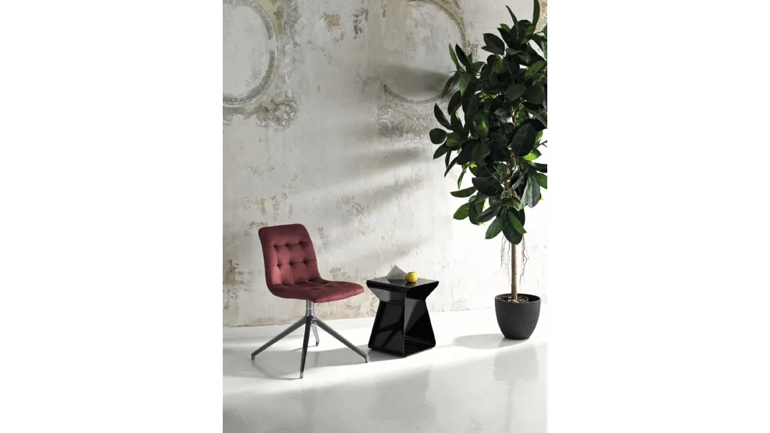 Tavolino Kito in acciaio laccato di Bontempi