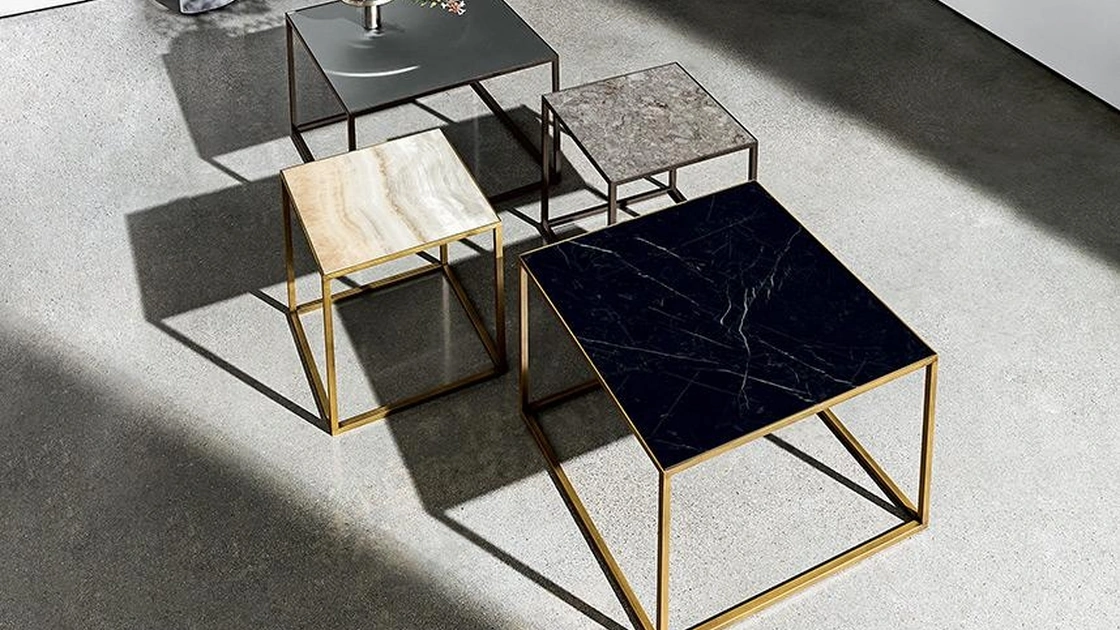 Tavolini Quadro in ceramica di Sovet