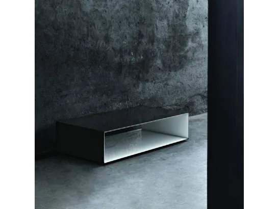 Tavolino SiO2 Tunnel in cristallo laccato di Glas Italia