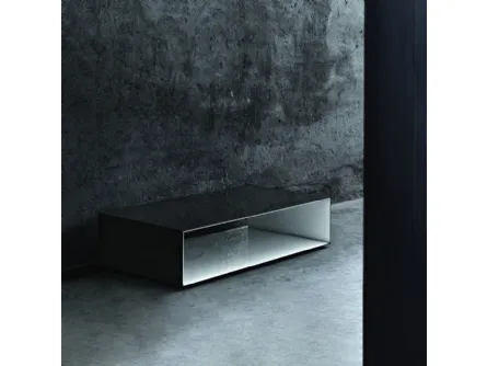 Tavolino SiO2 Tunnel in cristallo laccato di Glas Italia