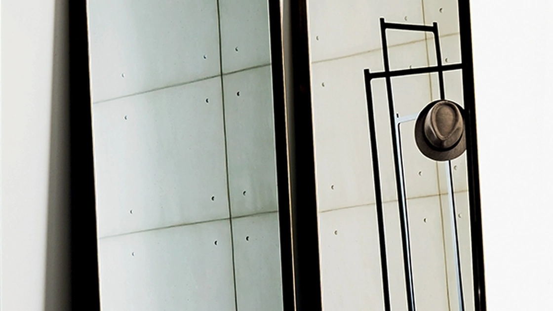 Specchiera Visual Rectangular con telaio in metallo laccato di Sovet