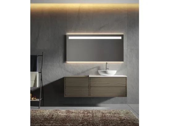 Mobile da Bagno sospeso in castagno anice Ade 002 di Edoné