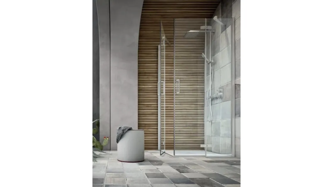 Box doccia con ante battenti in vetro S6 Battente di Arcom