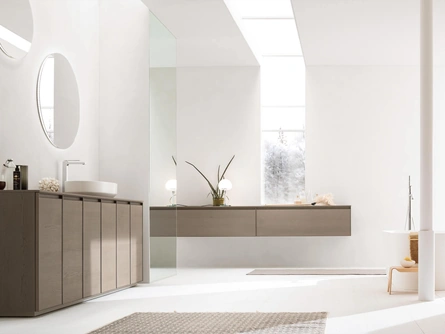 Mobile da Bagno Shape 07 in rovere orzo di Arcom