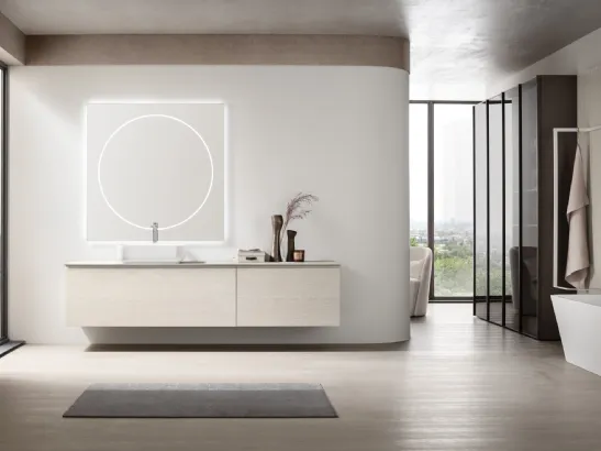 Mobile da Bagno sospeso Soul 21 in rovere di Arcom