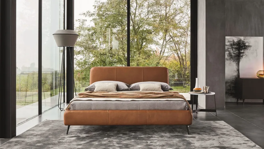 Letto in pelle Aris di Ditre Italia