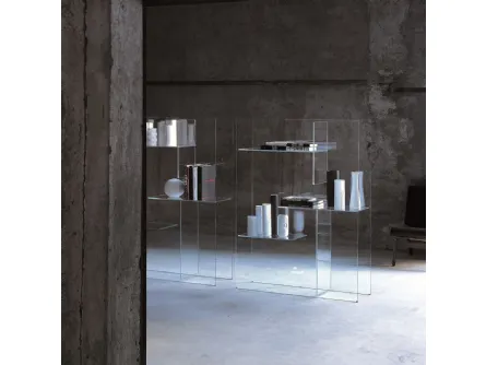 Libreria divisoria Transfix di Glas Italia