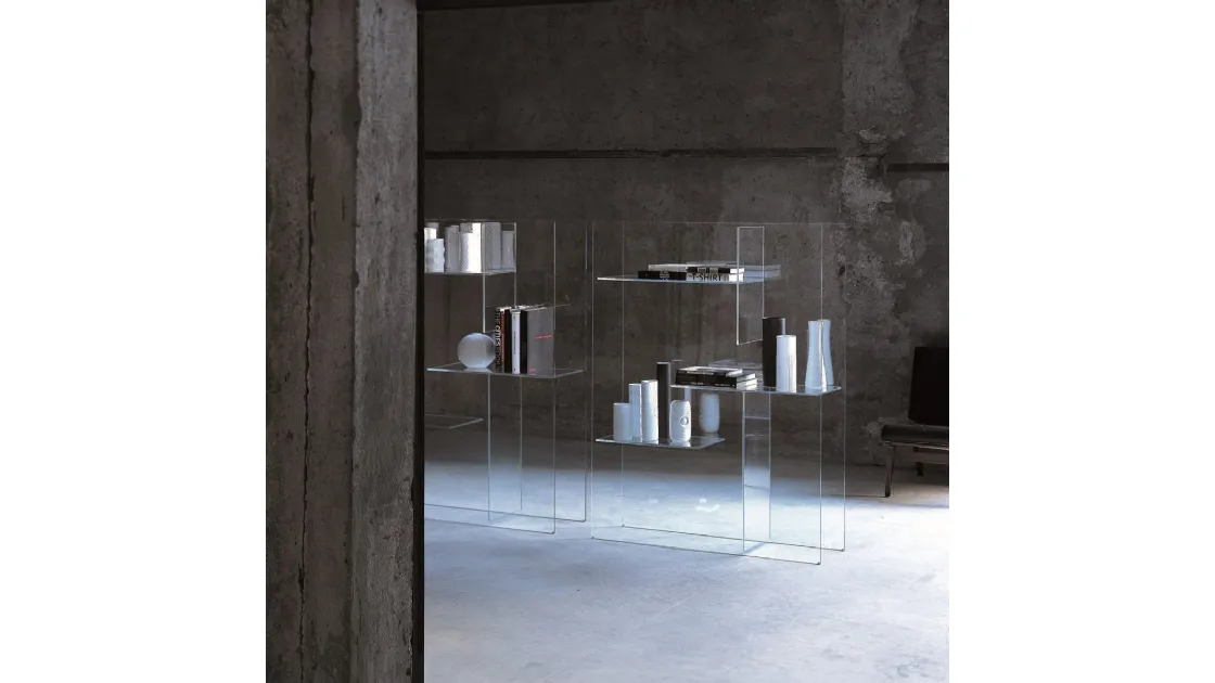 Libreria divisoria Transfix di Glas Italia