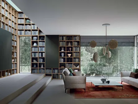 Libreria in legno Selecta di Lema