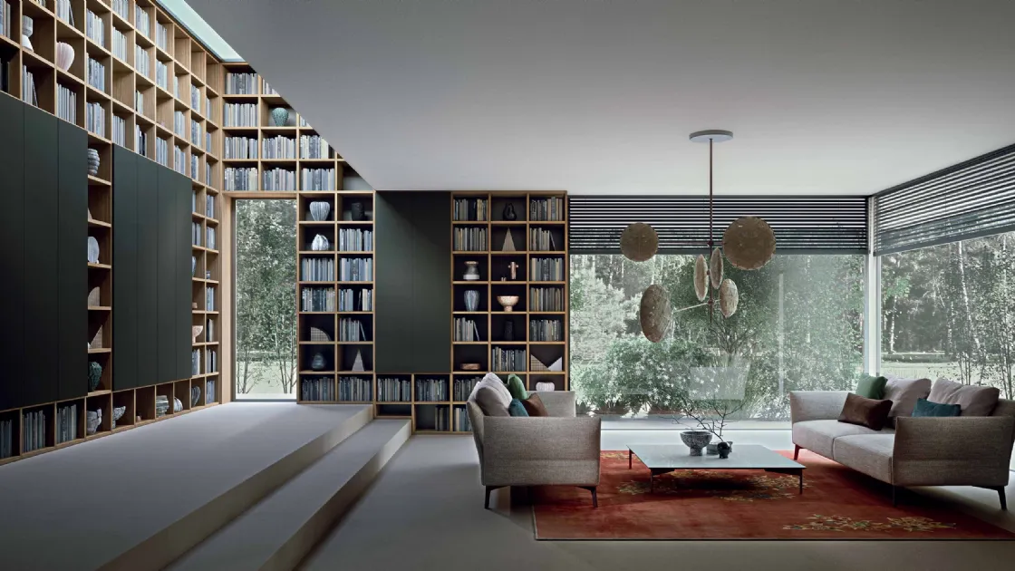 Libreria in legno Selecta di Lema