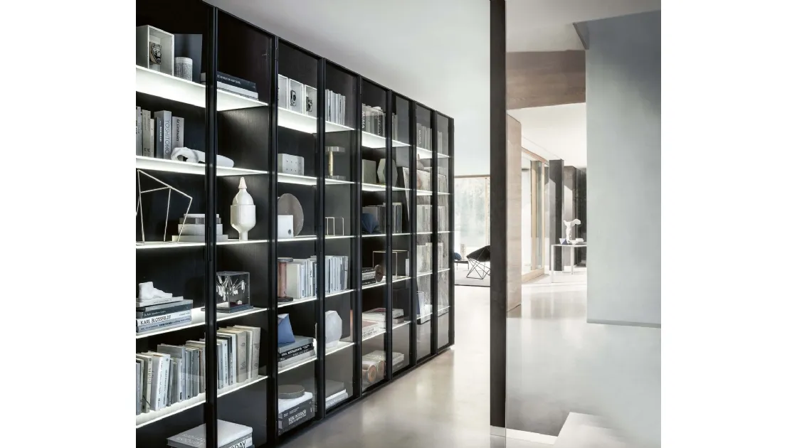 Libreria divisoria Selecta in legno di Lema