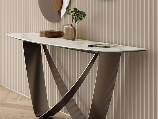 Mobile ingresso Bach Consolle in SuperMarmo di Bontempi