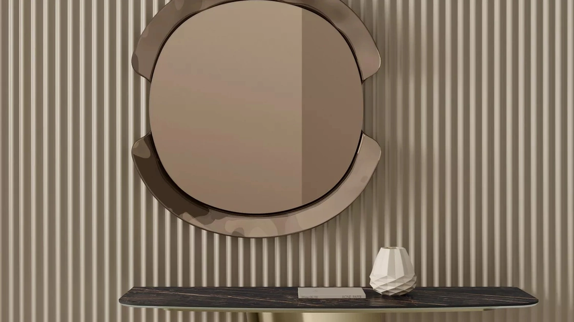 Mobile ingresso Kimono Consolle con top in SuperMarmo di Bontempi