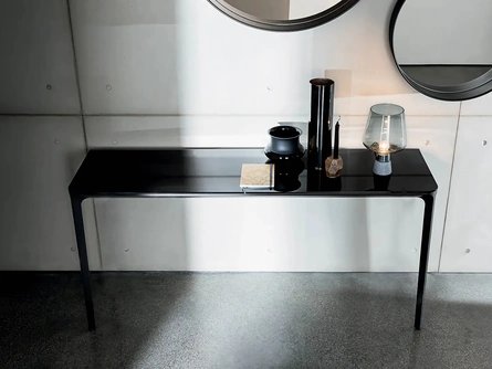 Mobile ingresso con top in vetro Slim 2 Legs di Sovet