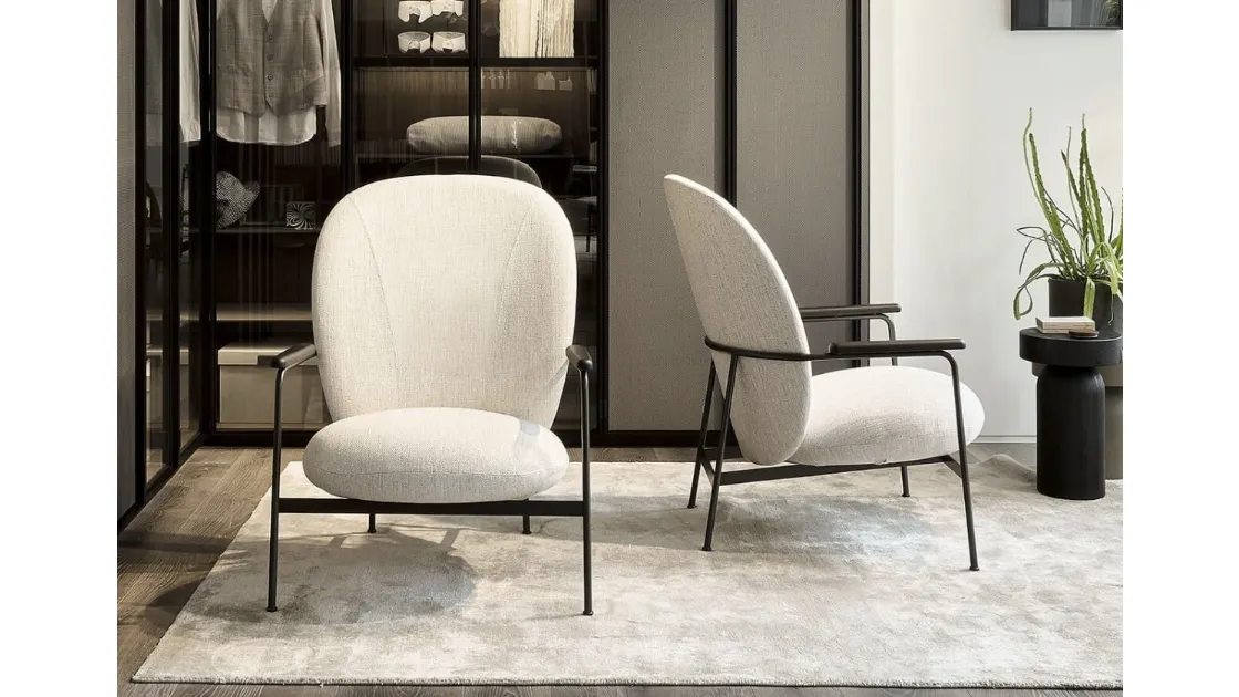 Poltroncina imbottita Claire di Lema