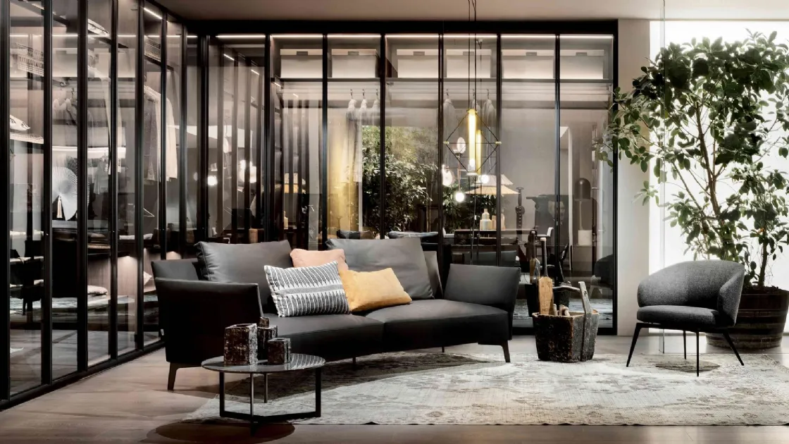 Divano lineare Jermin di Lema