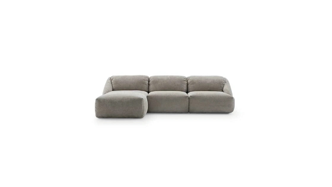 Divano in tessuto con penisola Mellville di Ditre Italia