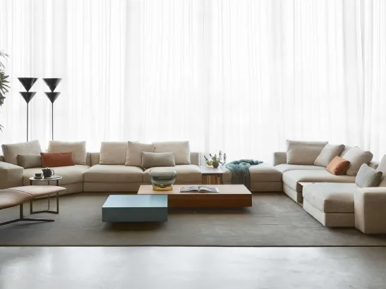 Divano con penisola Victor di Bontempi