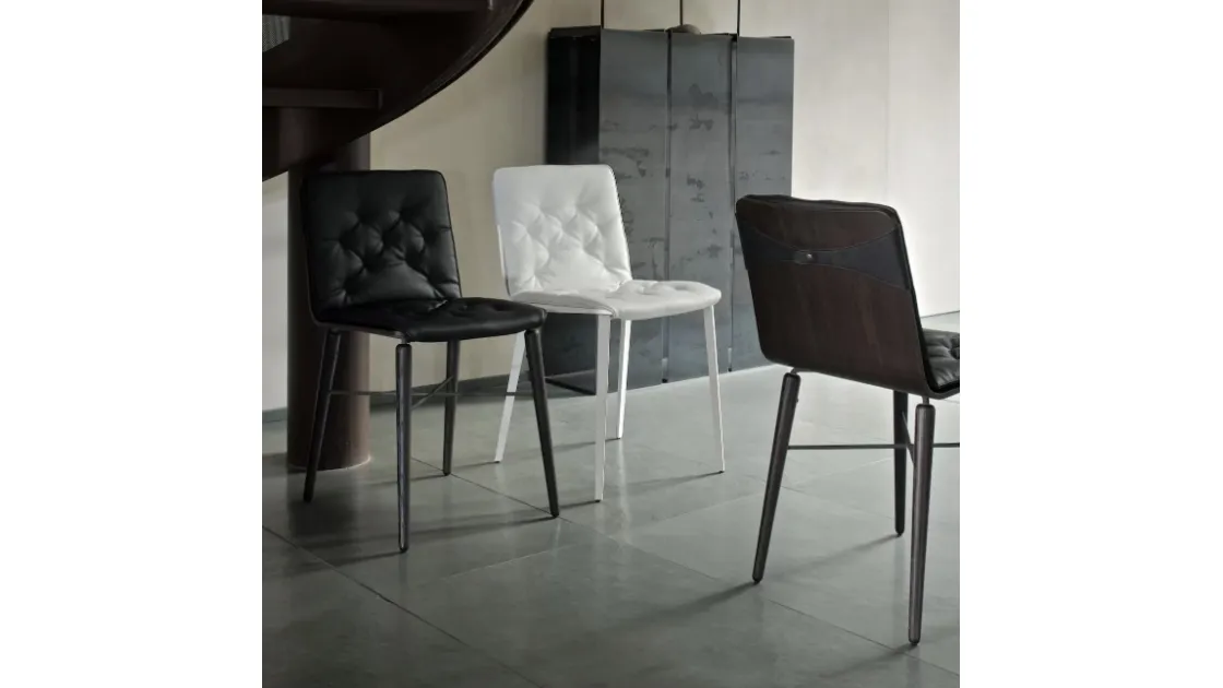 Sedia Kate con monoscocca in legno di Bontempi