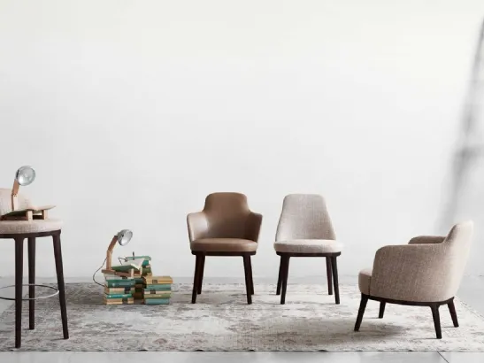 Sedia con struttura in legno Lucylle di Lema