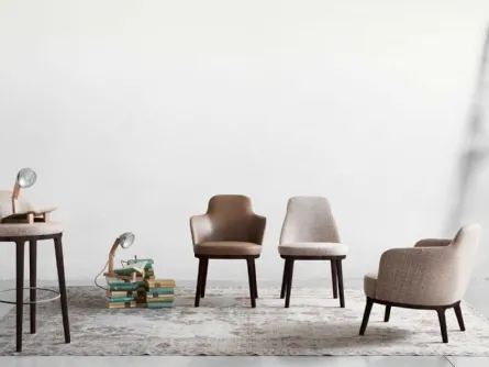 Sedia con struttura in legno Lucylle di Lema