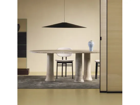 Tavolo Babar in vetro riciclato e graniglia di Glas Italia