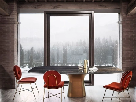 Tavolo in SuperMarmo Podium di Bontempi