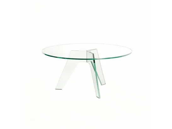 Tavolo rotondo Crystal di Glas Italia