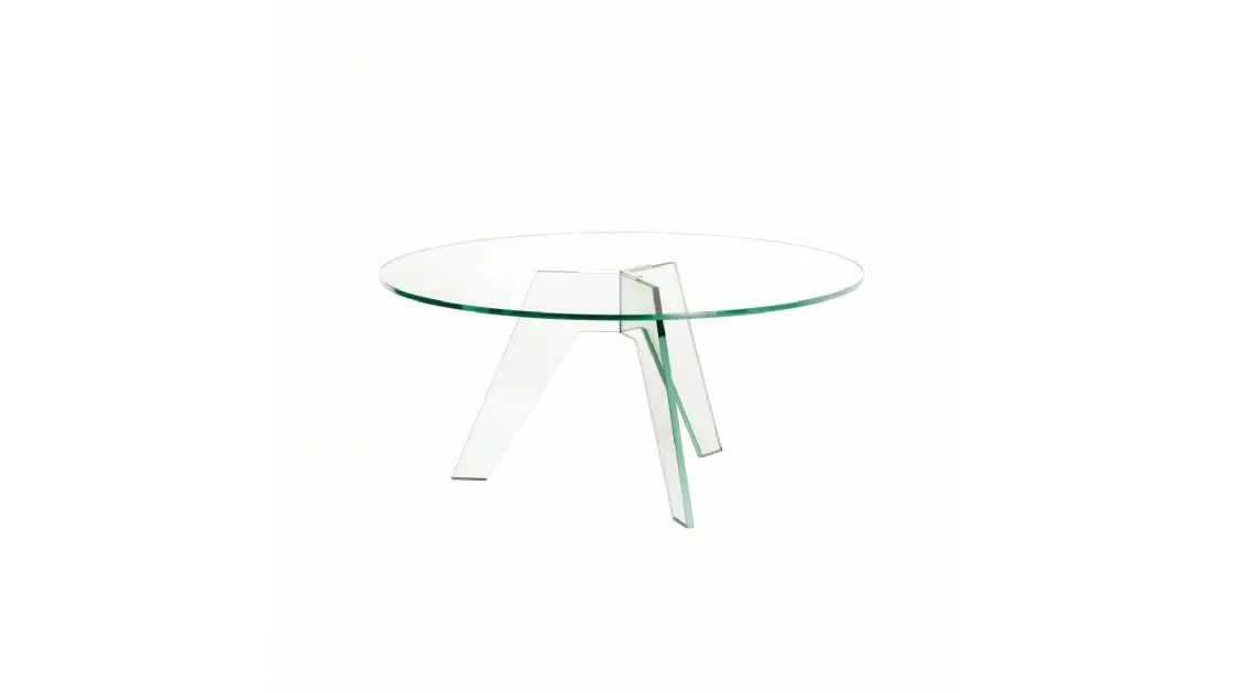 Tavolo rotondo Crystal di Glas Italia