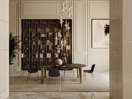 Tavolo allungabile Etro XXL in SuperMarmo di Bontempi