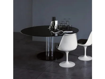 Tavolo rotondo Hub di Glas Italia