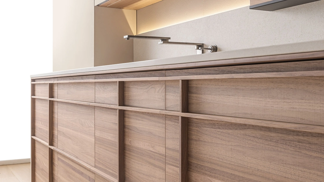 Cucina Design Archigraphica in Noce e MDi di Valcucine