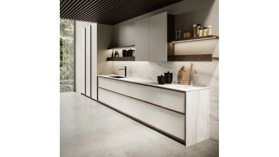 Cucina Design lineare in laccato Arena di Maistri