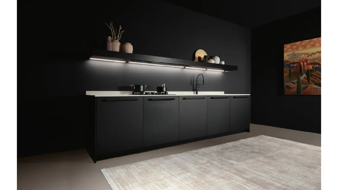 Cucina Design lineare in laccato Arena di Maistri