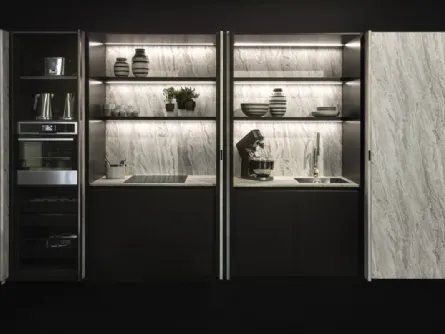 Cucina Design lineare in melaminico Arka 06 di Maistri