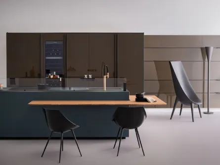 Cucina Design Artematica Soft Outline Vetro di Valcucine