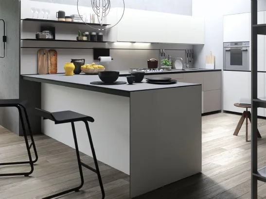 Cucina Design Forma Mentis con anta Angel Skin di Valcucine