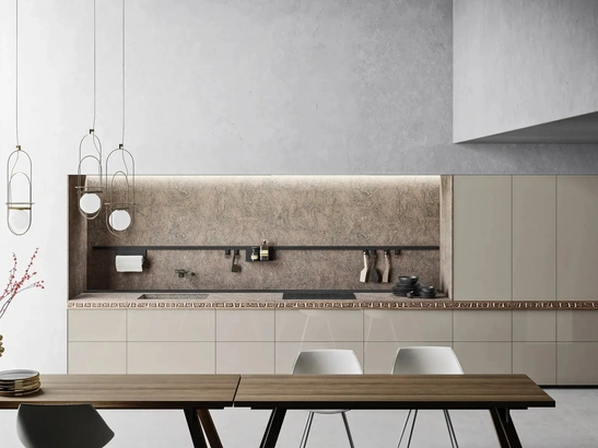 Cucina Design Genius Loci Vitrum Kashmir di Valcucine