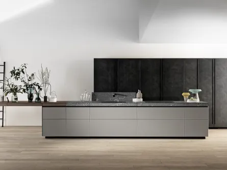 Cucina Design Genius Loci Vitrum opaco Grigio Fuoco di Valcucine