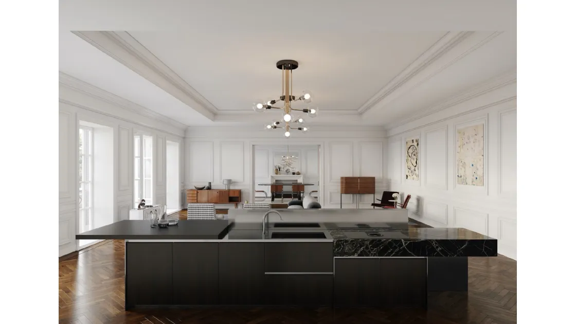 Cucina Design Isola composizione Milano di Rossana