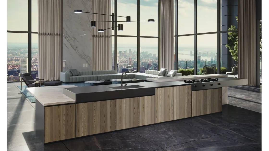 Cucina Design Isola composizione New York di Rossana