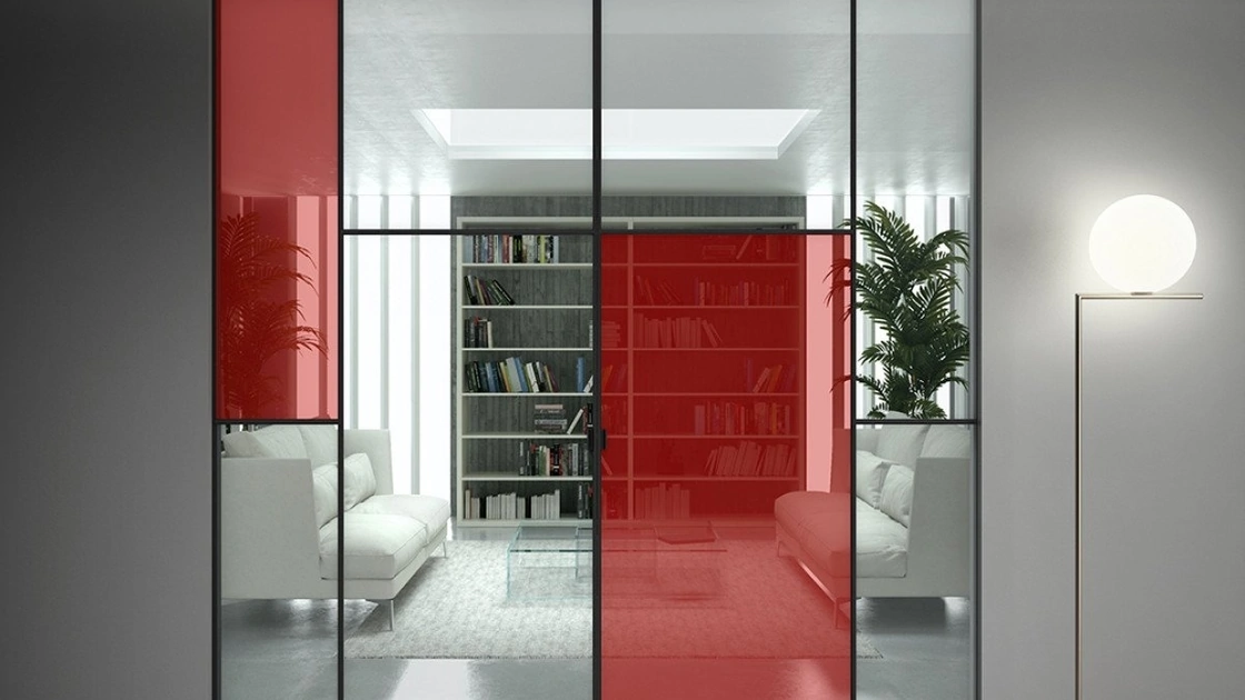 Porta per interni Sherazade Double Pocket Patchwork di Glas Italia