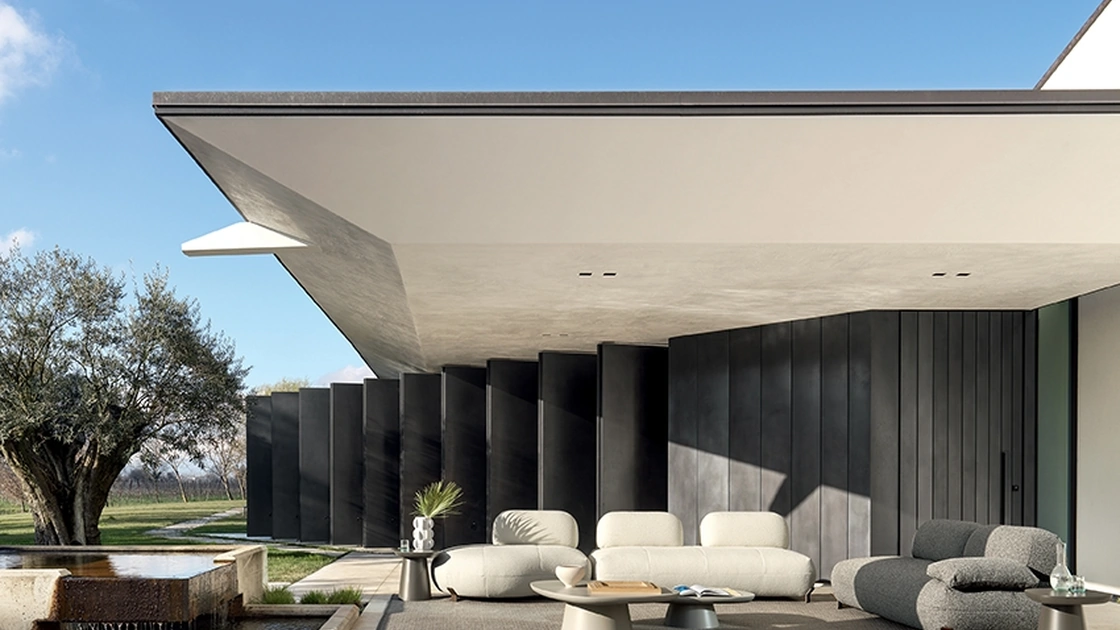 Divano in tessuto imbottito Pacific di Ditre Italia